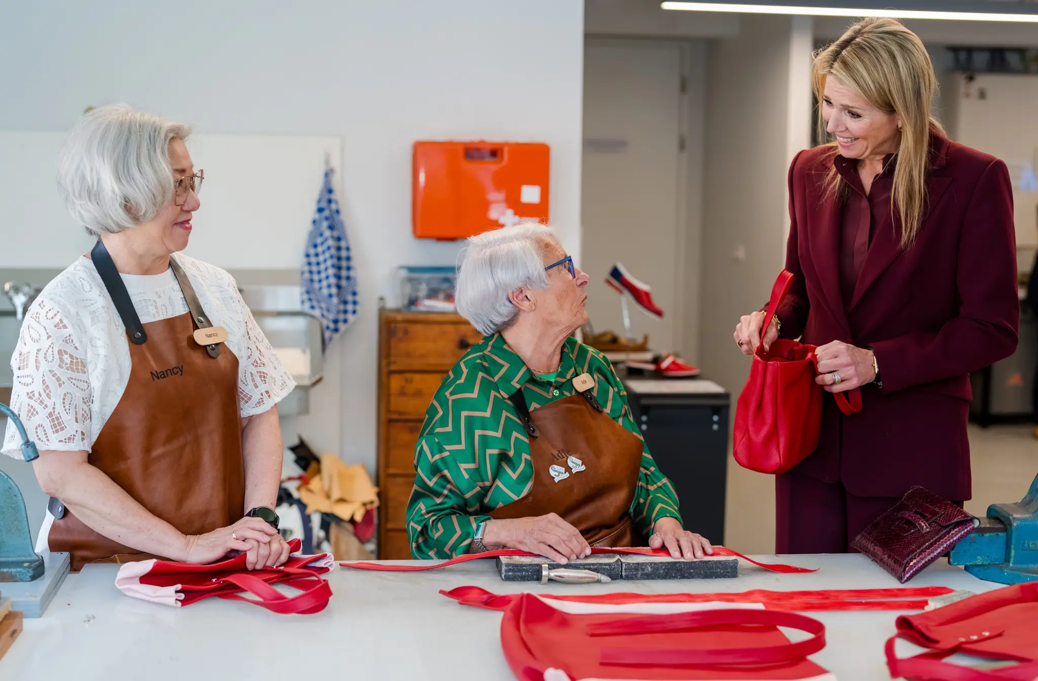 Queen Maxima's visit to the Schoenenkwartier in Waalwijk. Photo by Marco De Swart