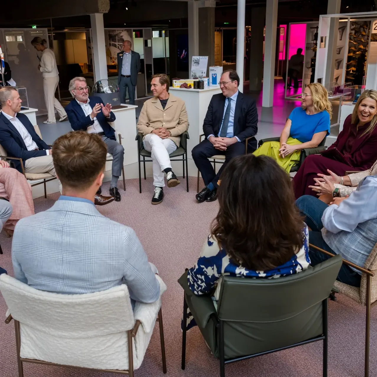 Queen Maxima's visit to the Schoenenkwartier in Waalwijk. Photo by Marco De Swart