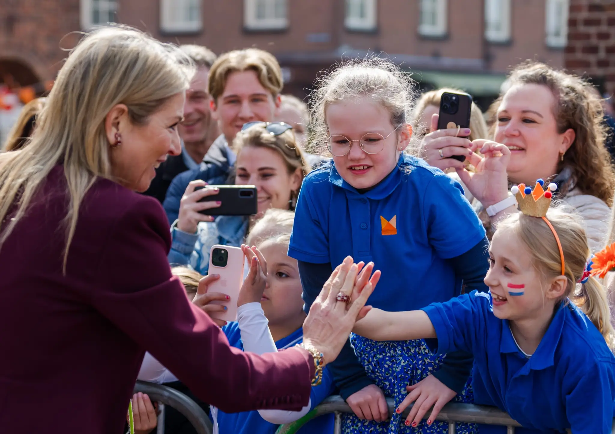 Queen Maxima's visit to the Schoenenkwartier in Waalwijk. Photo by Marco De Swart