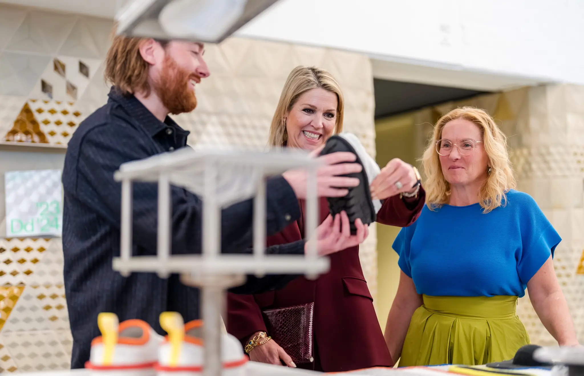 Queen Maxima's visit to the Schoenenkwartier in Waalwijk. Photo by Marco De Swart
