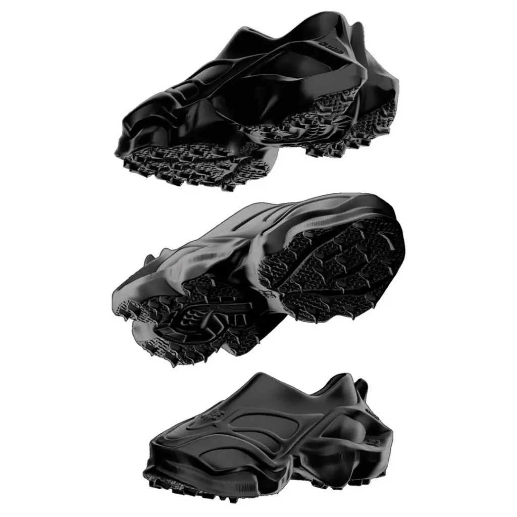 3D render of the shoes designed by Sam van Dalen and produced by Zellerfeld