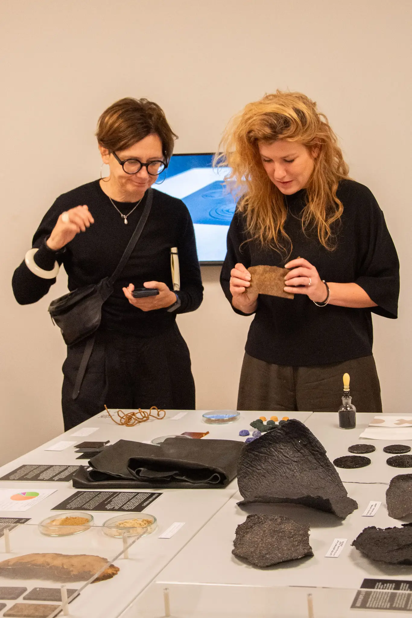 Two young designers explore recycled materials and experimental prototypes of leather.