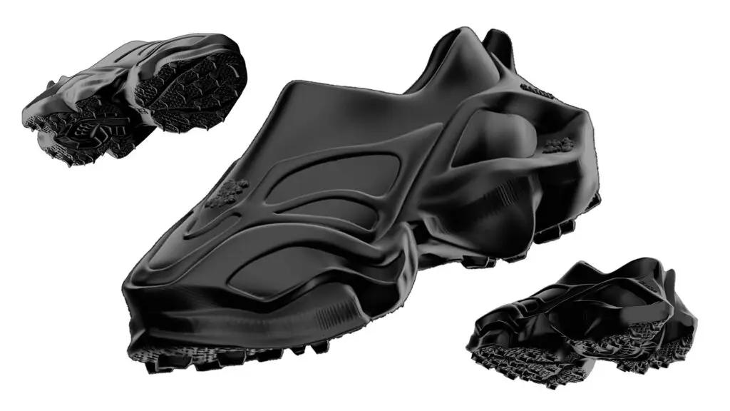 Sneaker Evolution in Schoenenkwartier - Digital Design, het ontwerp proces van schoenen met behulp van 3D programma's en teken software. Zoals de schoen van Sam van Dalen, geproduceerd door Zellerfeld