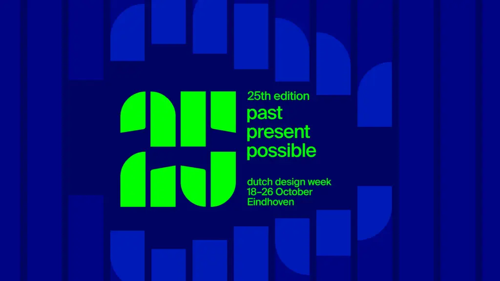 Campagne beeld keyvisual Dutch Design Week 2025. Schoenenkwartier presenteerd hier de artists in residence in het klokgebouw op Strijp-S in Eindhoven